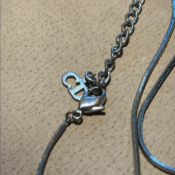 Dior Trotter Blue and White Number 2 Silver Necklace with Pendant - Picture 3 of 8